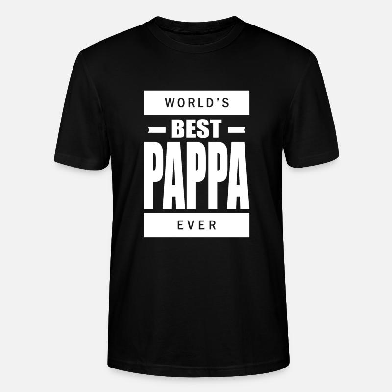 Bester Pappa - Stanley/Stella Unisex Bio-T-Shirt CRAFTER - Schwarz
