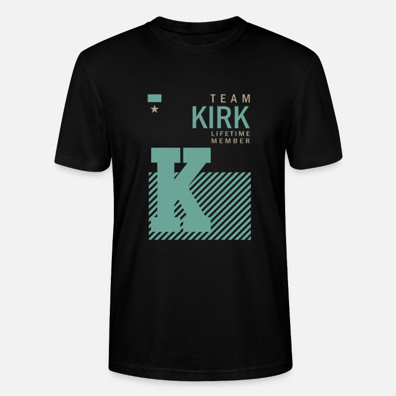 Team Kirk Lebensdauer - Stanley/Stella Unisex Bio-T-Shirt CRAFTER - Schwarz