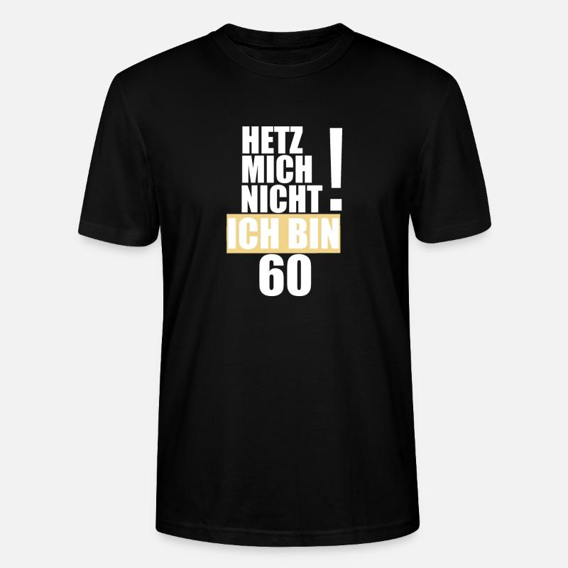 Cadeau d'anniversaire 60 - T-shirt bio CRAFTER Stanley Stella Unisexe - noir