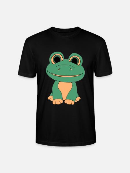 Süßer Frosch - Stanley/Stella Unisex Bio-T-Shirt CRAFTER - Schwarz