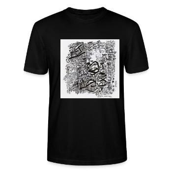 240206 3 - Stanley/Stella Unisex Bio-T-Shirt CRAFTER - Schwarz - Vorne - Alina (178cm) & Michal (187cm)