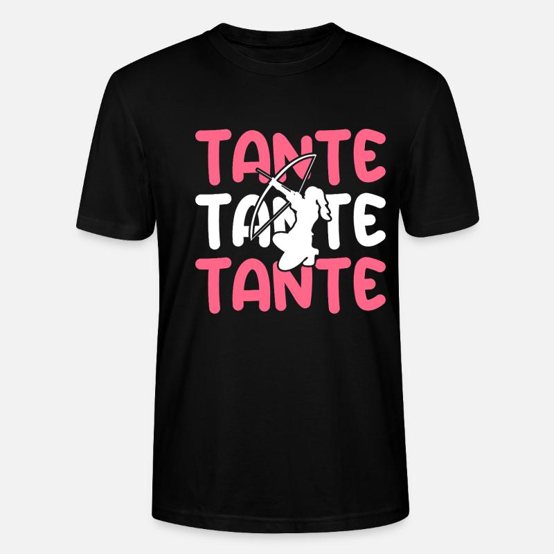 Archer Tante Tir à l’arc - T-shirt bio CRAFTER Stanley Stella Unisexe - noir