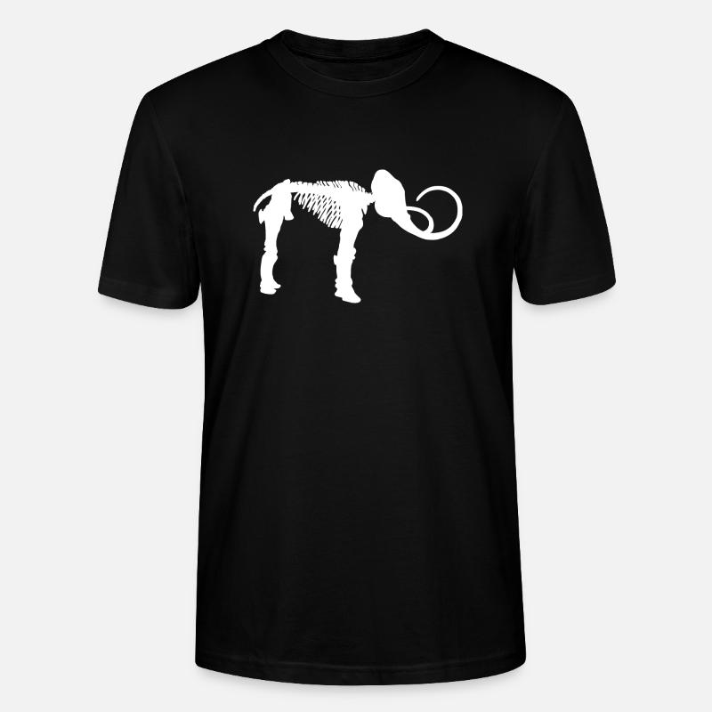 Mammut Eiszeit Skelett - Stanley/Stella Unisex Bio-T-Shirt CRAFTER - Schwarz