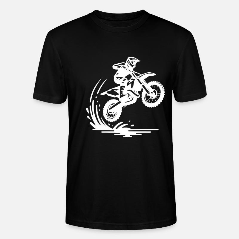 Off-road machine in deck - Stanley/Stella CRAFTER Unisex Organic T-Shirt - black