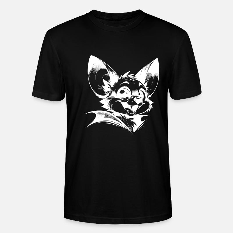 Chauve-souris rieuse bébé vampire dessin - T-shirt bio CRAFTER Stanley Stella Unisexe - noir