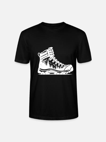 Nature Forest Hiking Shoe - Stanley/Stella CRAFTER Unisex Organic T-Shirt - black