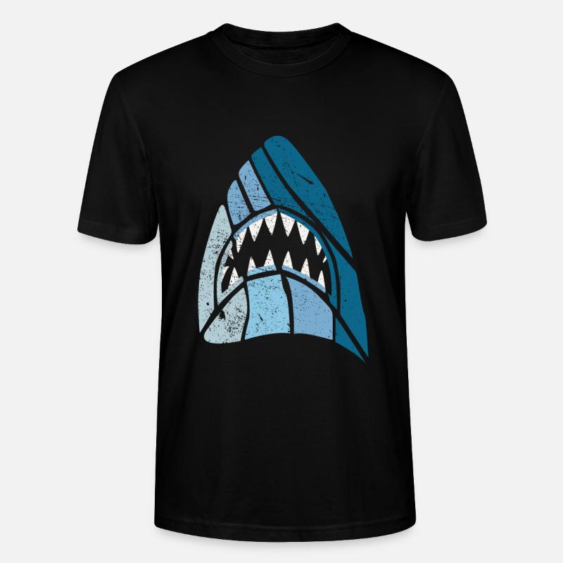 requin - T-shirt bio CRAFTER Stanley Stella Unisexe - noir