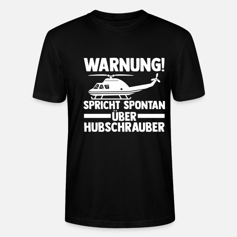 Pilote Hélicoptère Hélicoptère - T-shirt bio CRAFTER Stanley Stella Unisexe - noir