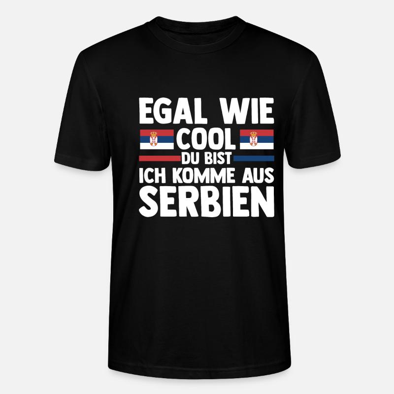 Serben Serbisch Serbien - Stanley/Stella Unisex Bio-T-Shirt CRAFTER - Schwarz
