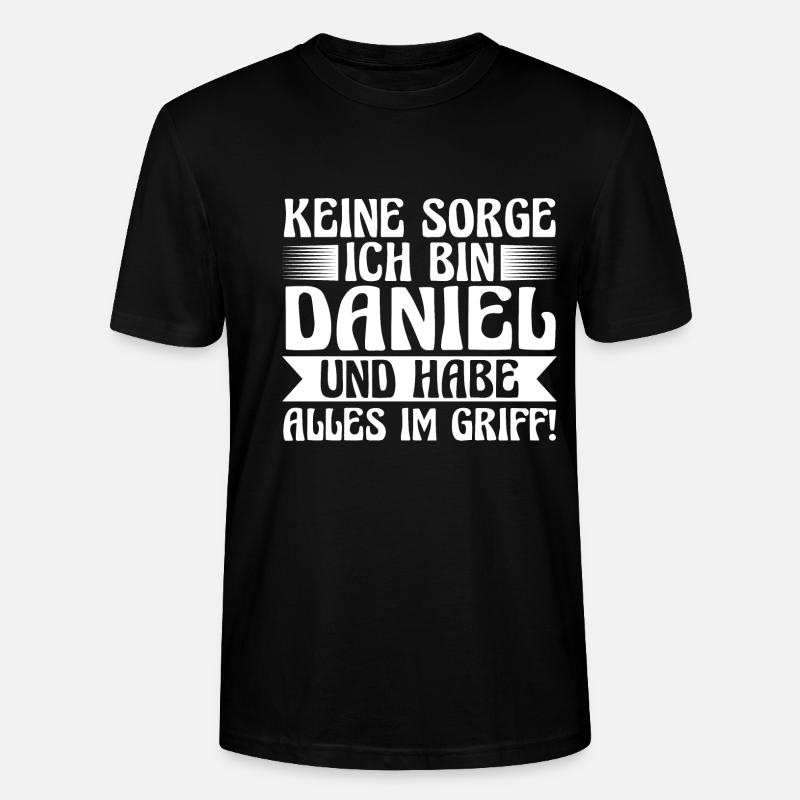 First name Daniel - Stanley/Stella CRAFTER Unisex Organic T-Shirt - black