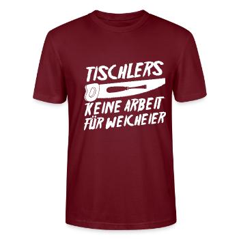 Charpentier, Charpentier, Charpentier - T-shirt bio CRAFTER Stanley Stella Unisexe - bordeaux - Devant - Alina (178cm) & Michal (187cm)