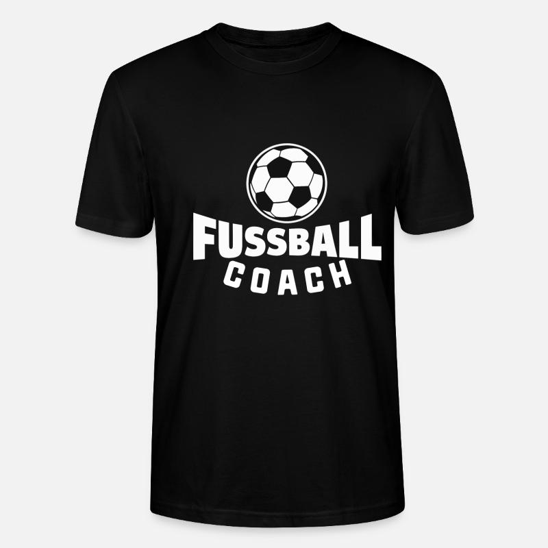 Fußball Retro Coach - Stanley/Stella Unisex Bio-T-Shirt CRAFTER - Schwarz
