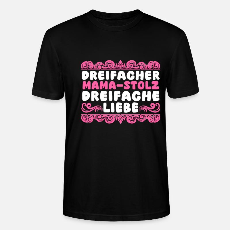 Mama Von 3 Kindern - Stanley/Stella Unisex Bio-T-Shirt CRAFTER - Schwarz