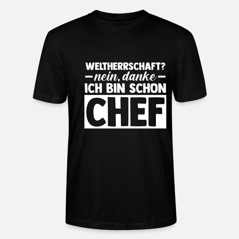 Teamleiter Chef Abschied - Stanley/Stella Unisex Bio-T-Shirt CRAFTER - Schwarz
