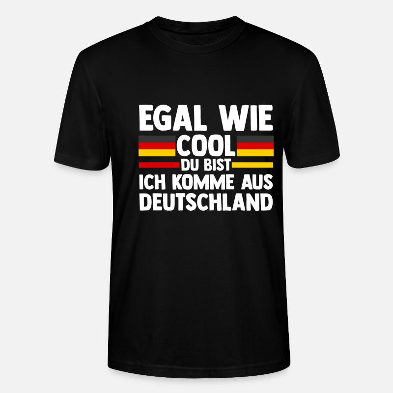 German German Germany - Stanley/Stella CRAFTER Unisex Organic T-Shirt - black