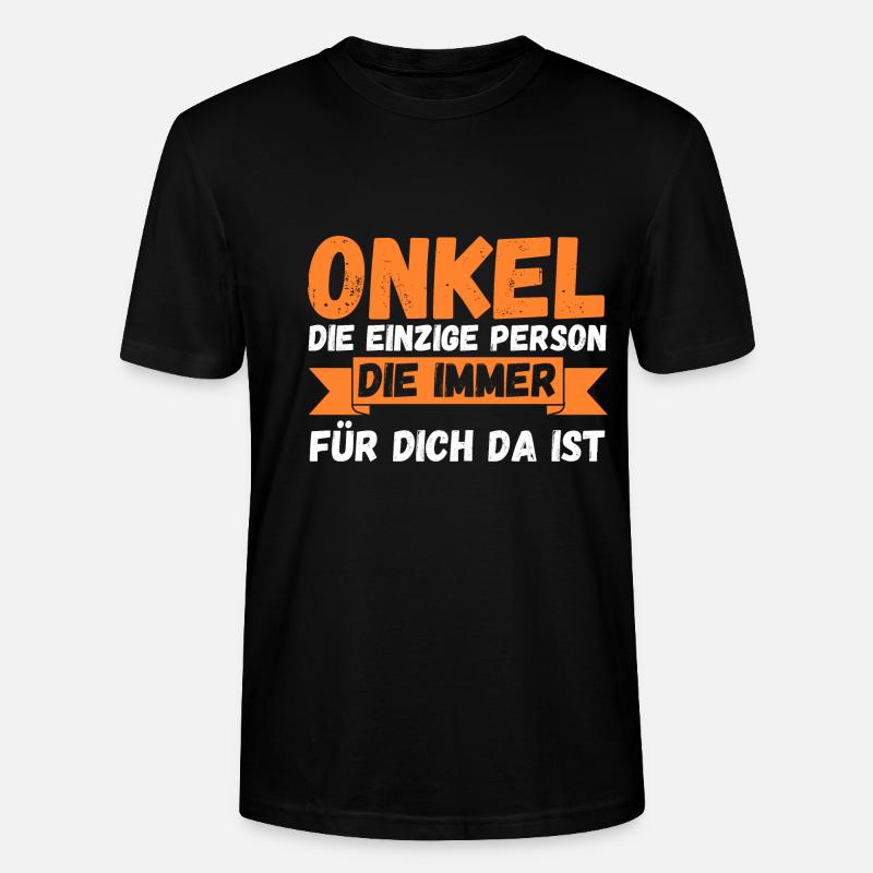 Onkel - Stanley/Stella Unisex Bio-T-Shirt CRAFTER - Schwarz
