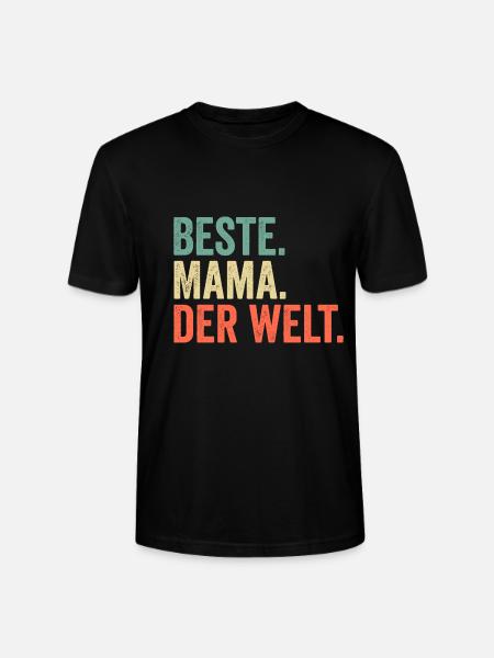 Beste Mama Der Welt - Stanley/Stella Unisex Bio-T-Shirt CRAFTER - Schwarz