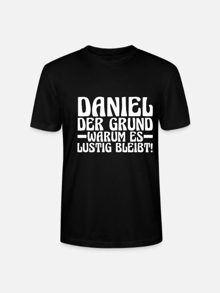 Prénom Daniel - T-shirt bio CRAFTER Stanley Stella Unisexe - noir