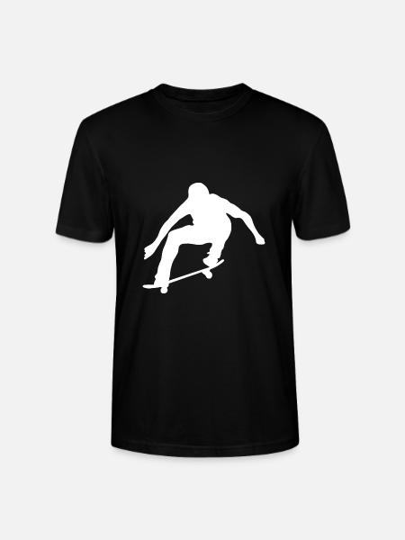 Skateboard Skate Skateboarding - Stanley/Stella CRAFTER Unisex Organic T-Shirt - black