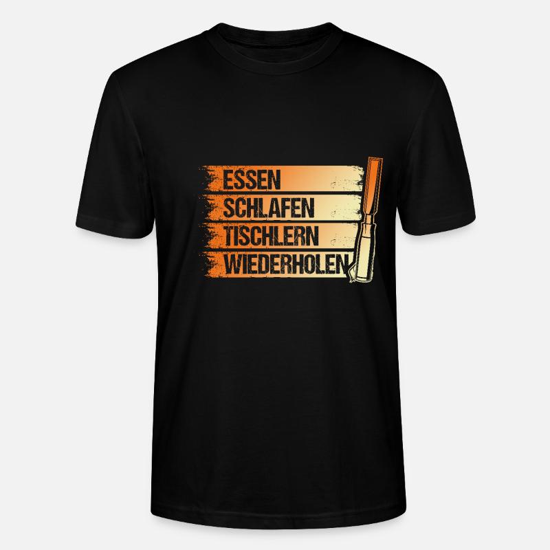 Carpenter, Carpenter, Carpenter - Stanley/Stella CRAFTER Unisex Organic T-Shirt - black