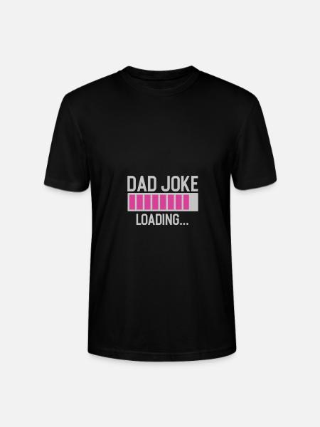 dad joke loading - Stanley/Stella CRAFTER Unisex Organic T-Shirt - black