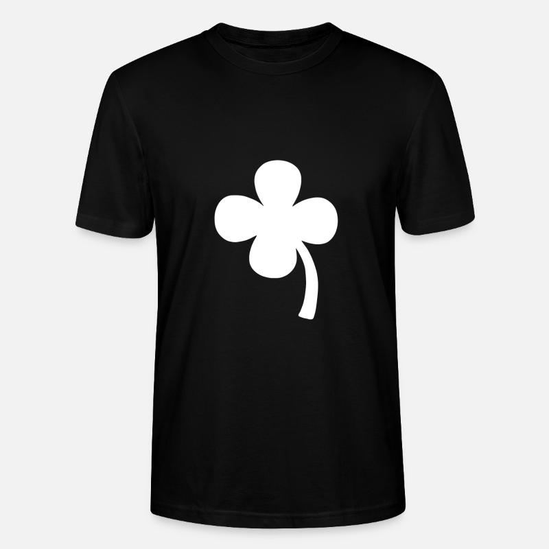 Graphic Clover Leaf - Stanley/Stella CRAFTER Unisex Organic T-Shirt - black