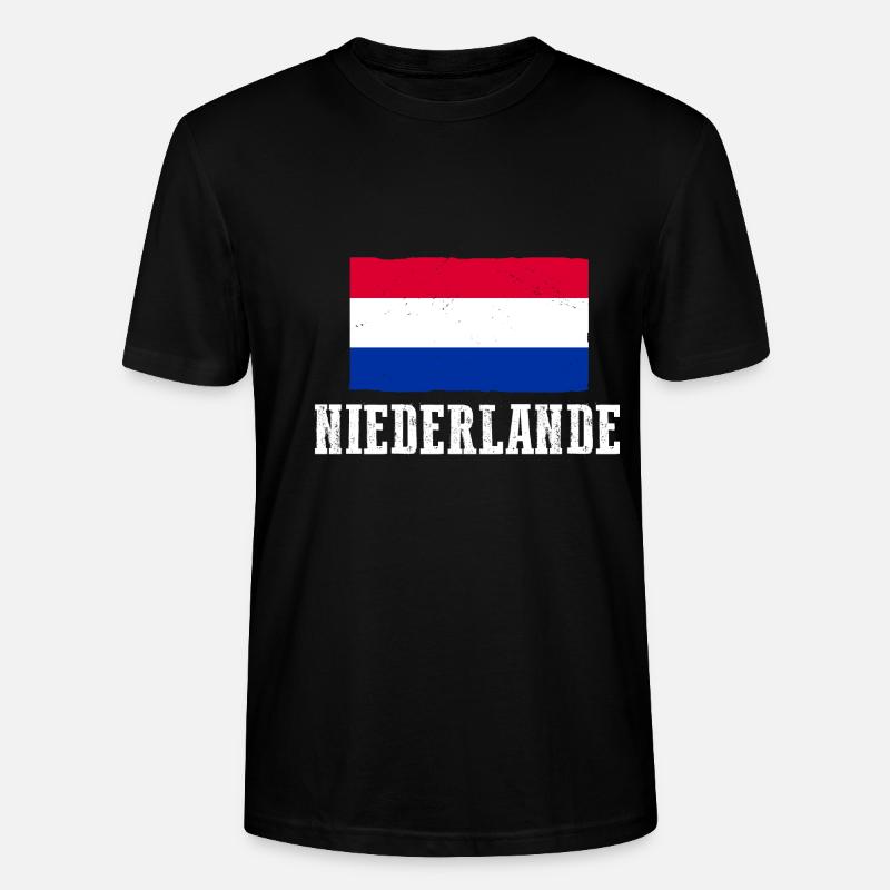 Pays-Bas Pays-Bas - T-shirt bio CRAFTER Stanley Stella Unisexe - noir