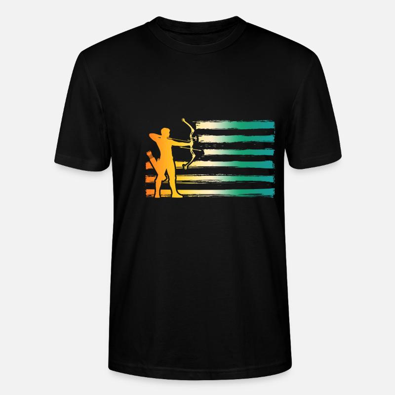 Bogenschütze Bogenschießen - Stanley/Stella Unisex Bio-T-Shirt CRAFTER - Schwarz