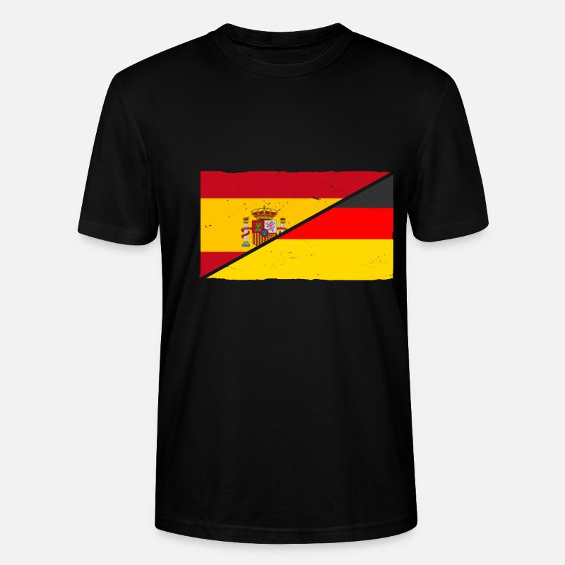 Spanier Deutschland Spanien - Stanley/Stella Unisex Bio-T-Shirt CRAFTER - Schwarz