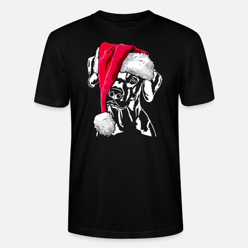 RHODESIAN RIDGEBACK Weihnachten - Stanley/Stella Unisex Bio-T-Shirt CRAFTER - Schwarz