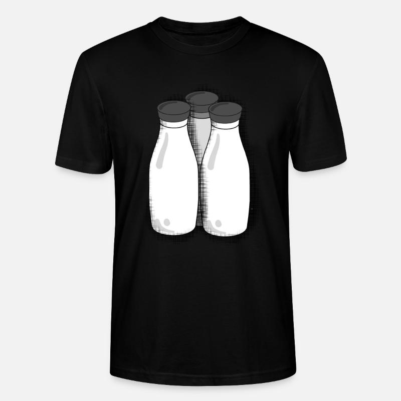 bouteille de lait - T-shirt bio CRAFTER Stanley Stella Unisexe - noir
