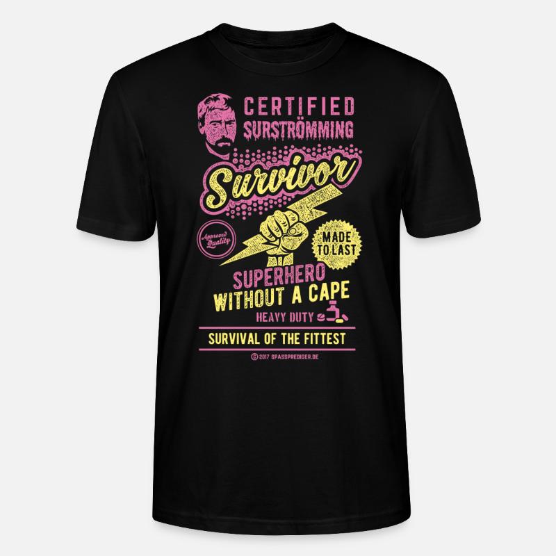 Surströmming T Shirt Design - Stanley/Stella Unisex Bio-T-Shirt CRAFTER - Schwarz