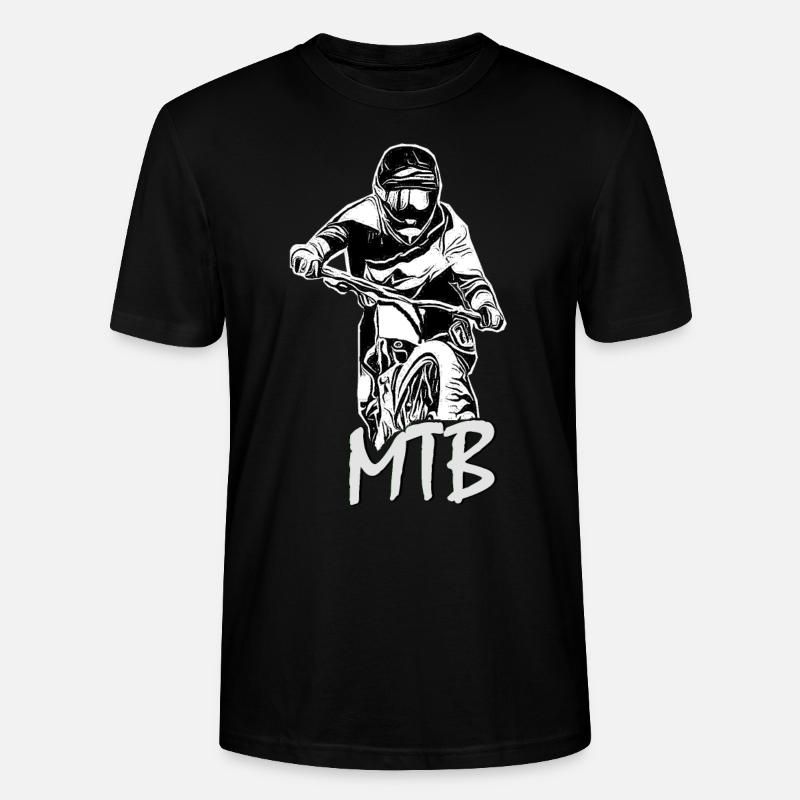 mtb biker - Stanley/Stella Unisex Bio-T-Shirt CRAFTER - Schwarz