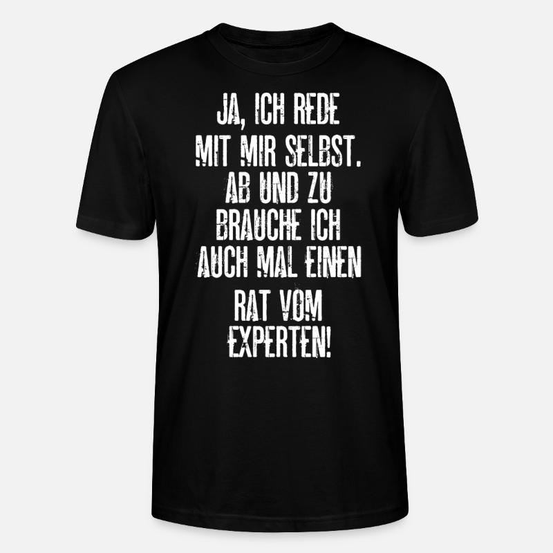 Selbstgespräch Experten Rat - Stanley/Stella Unisex Bio-T-Shirt CRAFTER - Schwarz