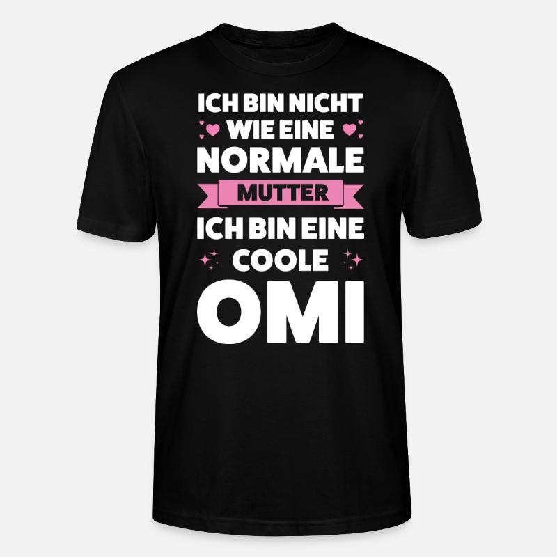 Oma Großmutter Großmütter Geschenk - Stanley/Stella Unisex Bio-T-Shirt CRAFTER - Schwarz