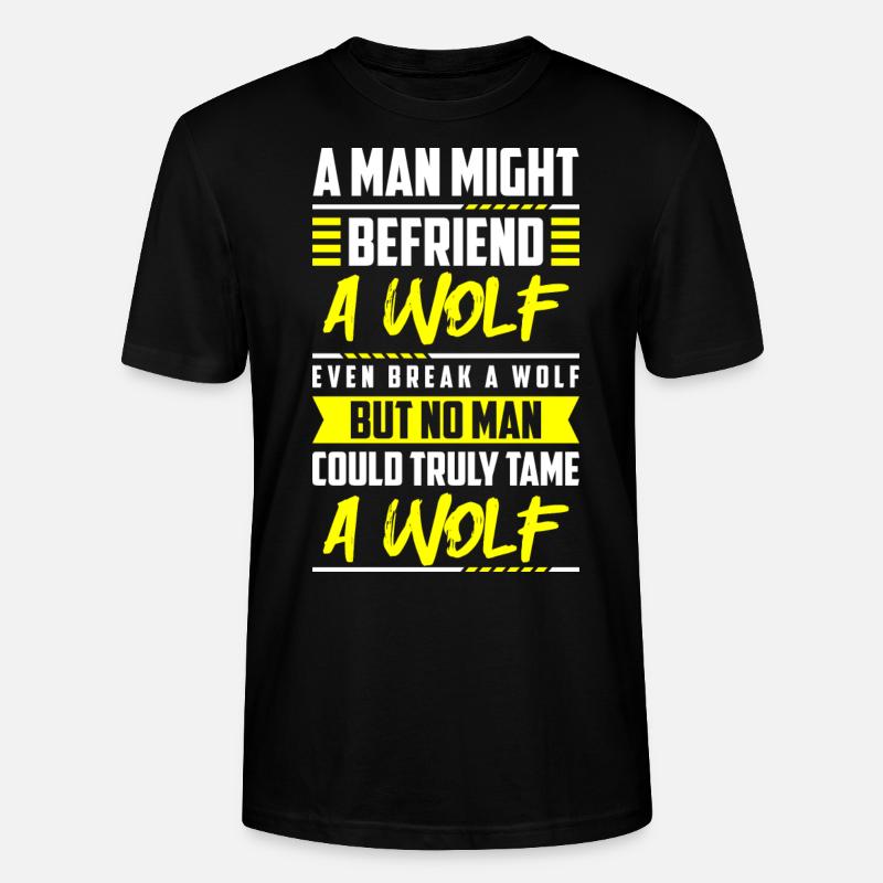Werwolf Rudel Raubtier - Stanley/Stella Unisex Bio-T-Shirt CRAFTER - Schwarz