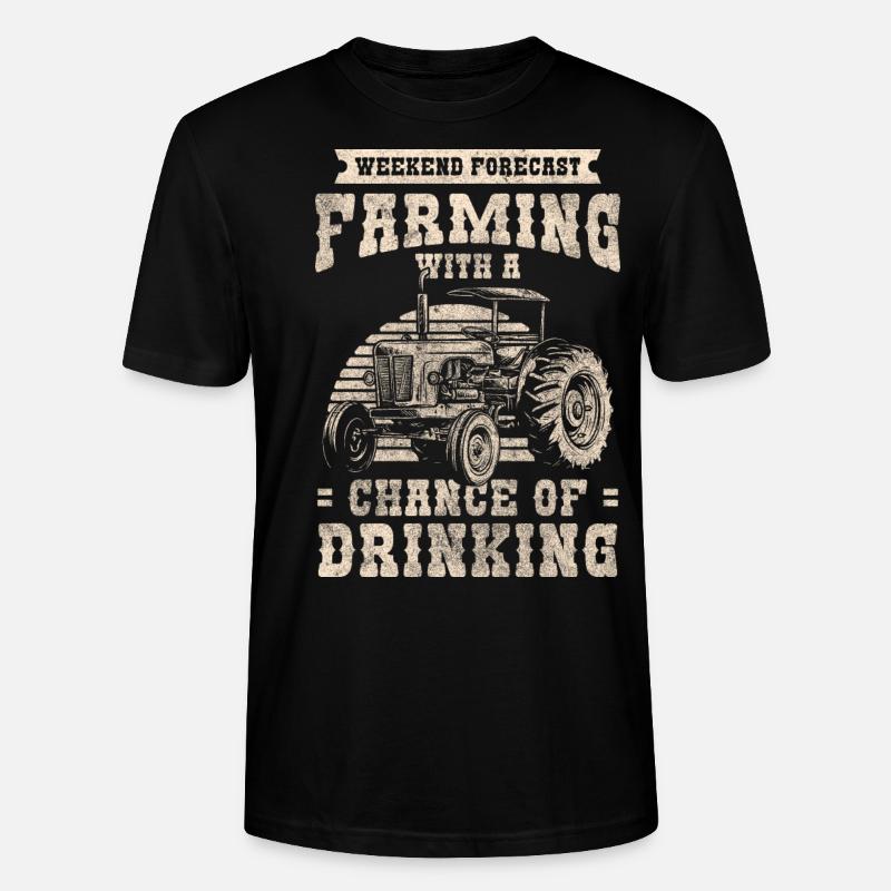 Bauer Karriere Ernte Landleben - Stanley/Stella Unisex Bio-T-Shirt CRAFTER - Schwarz