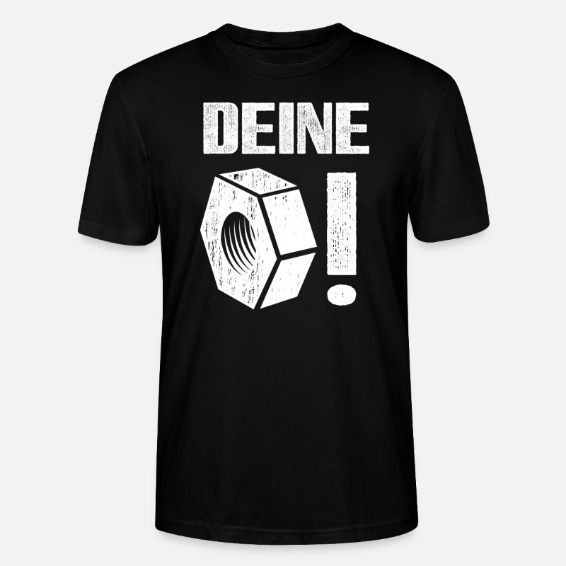 Deine Mutter! - Stanley/Stella Unisex Bio-T-Shirt CRAFTER - Schwarz