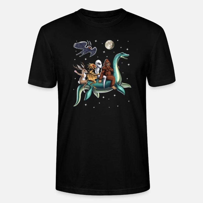 Die Reise der Kryptiden - Stanley/Stella Unisex Bio-T-Shirt CRAFTER - Schwarz