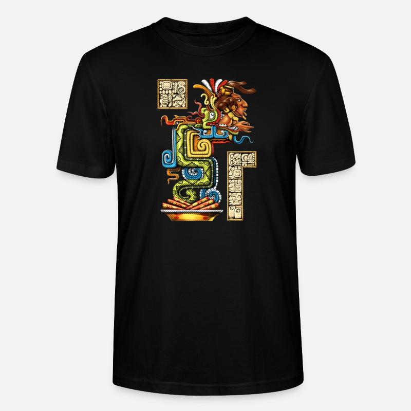 Serpent de vision maya - T-shirt bio CRAFTER Stanley Stella Unisexe - noir