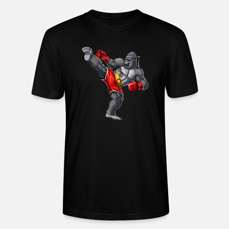 Gorilla Muay Thai Fighter - T-shirt bio CRAFTER Stanley Stella Unisexe - noir