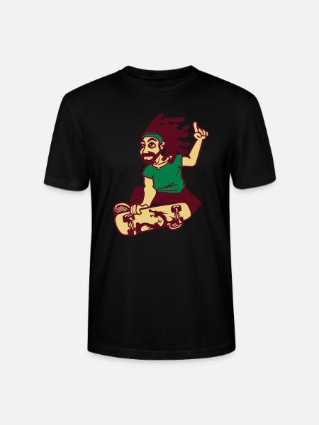 skateboard - T-shirt bio CRAFTER Stanley Stella Unisexe - noir