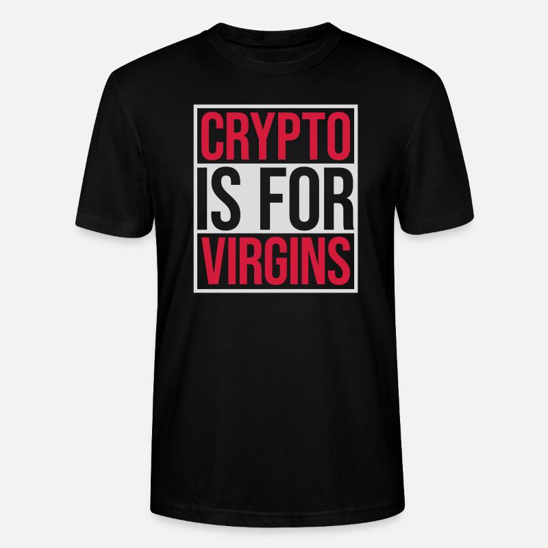Crypto est pour les vierges - T-shirt bio CRAFTER Stanley Stella Unisexe - noir