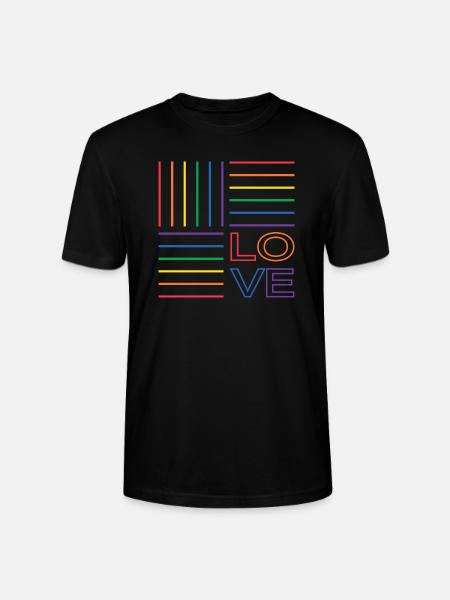 Fierté LGBT - T-shirt bio CRAFTER Stanley Stella Unisexe - noir