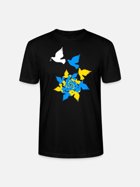Ukraine - Stanley/Stella CRAFTER Unisex Organic T-Shirt - black