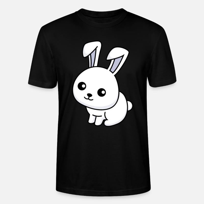 Hase Comic Tier - Stanley/Stella Unisex Bio-T-Shirt CRAFTER - Schwarz