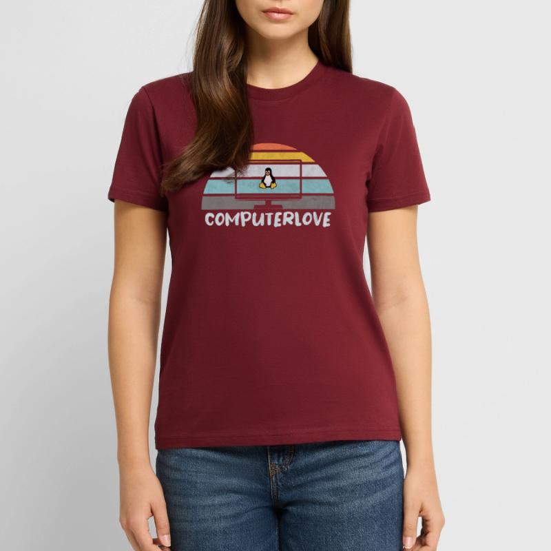 LINUX PINGUIN PROGRAMMIERER TUX PC COMPUTERLOVE Stanley/Stella Unisex Bio-T-Shirt CRAFTER
