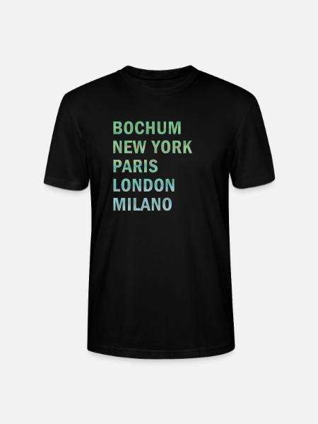 Metropole Bochum - Stanley/Stella Unisex Bio-T-Shirt CRAFTER - Schwarz