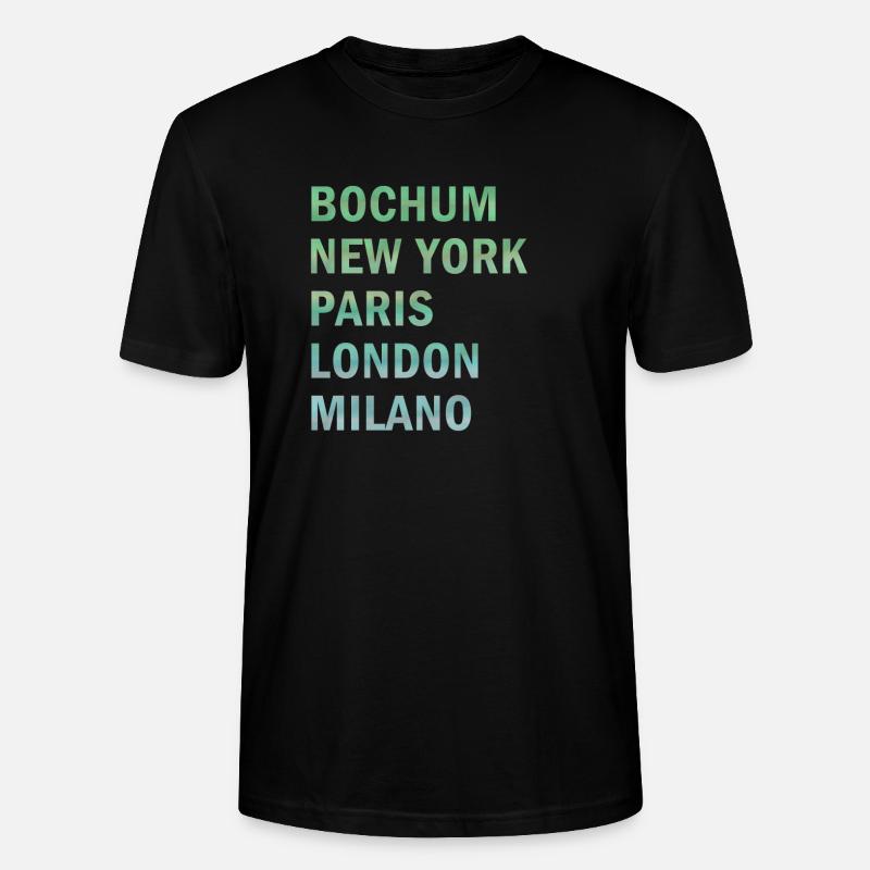 Metropole Bochum - Stanley/Stella Unisex Bio-T-Shirt CRAFTER - Schwarz
