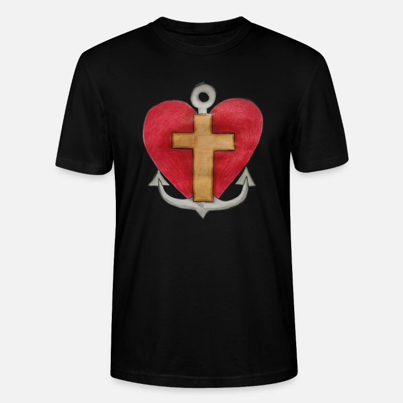 Glaube Hoffnung Liebe - Stanley/Stella Unisex Bio-T-Shirt CRAFTER - Schwarz